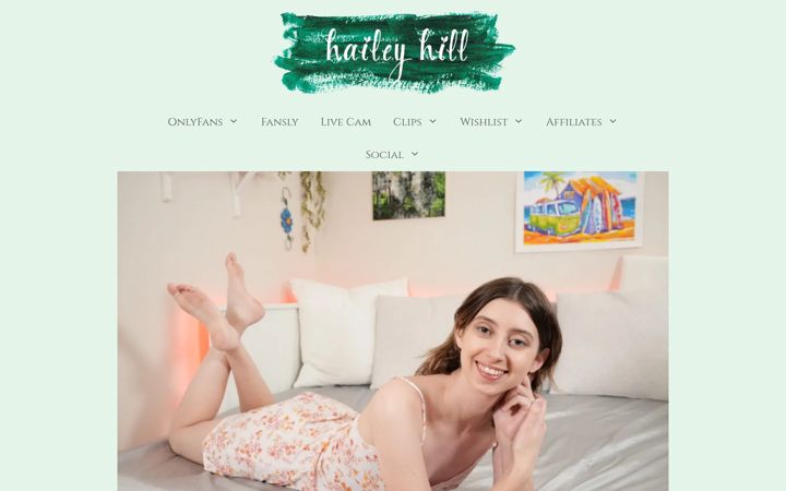 Screenshot of haileyhill.com