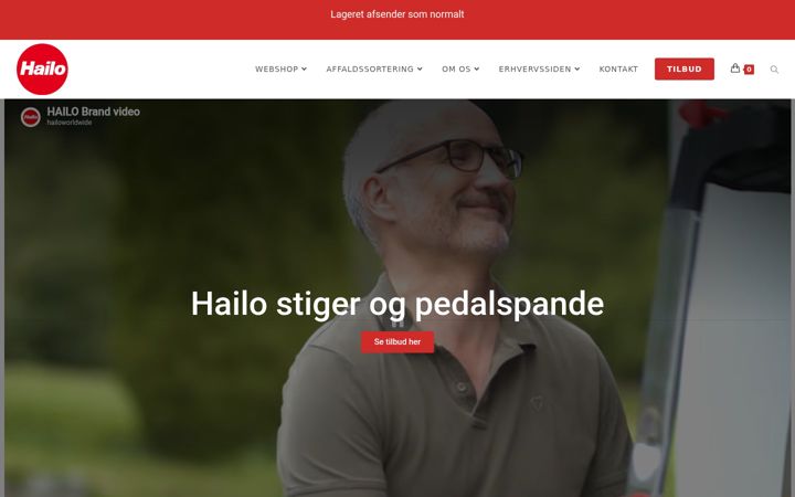 Screenshot of hailo.dk