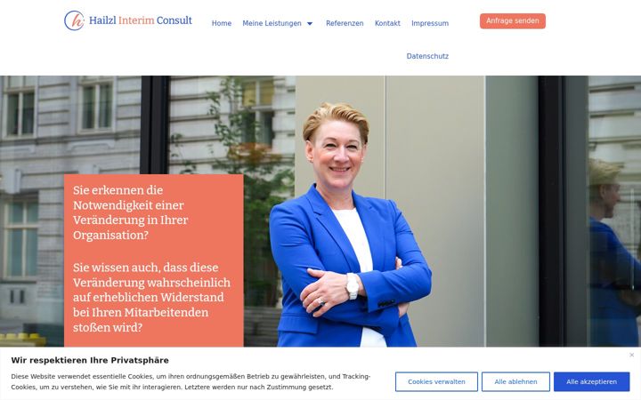 Screenshot of hailzl-interimconsult.com