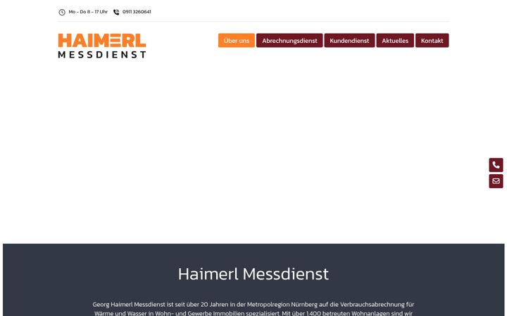Screenshot of haimerl-messdienst.de