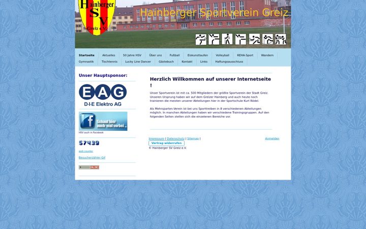 Screenshot of hainbergersvgreiz.de