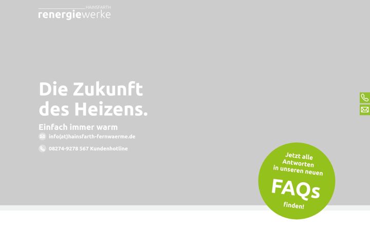 Screenshot of hainsfarth-fernwaerme.de