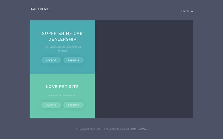 Screenshot of haintheme.com