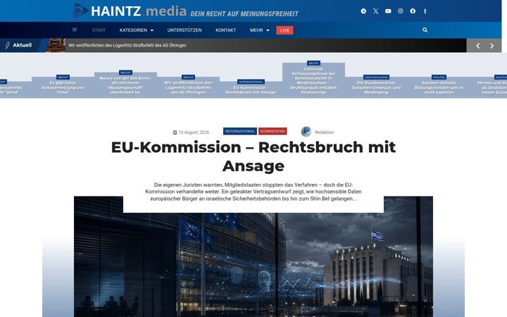 Screenshot of haintz.media