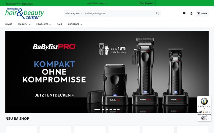 Screenshot of hair-beauty-center.de
