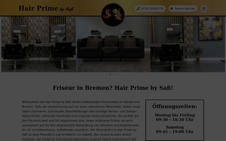 Screenshot of hair-prime.de