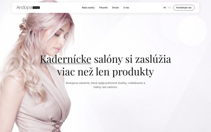 Screenshot of hair-salons.sk