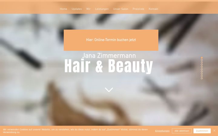 Screenshot of hair-und-beauty-friseur-biesenthal.de