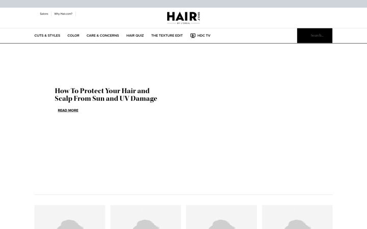 Screenshot of hair.com