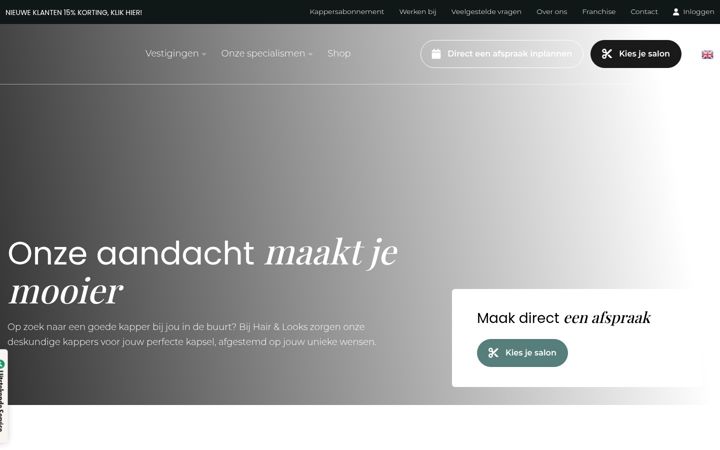 Screenshot of hairandlooks.nl