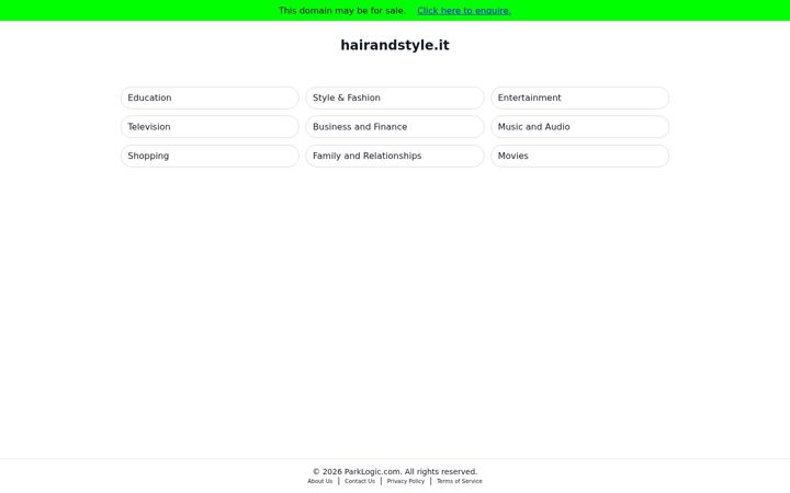 Screenshot of hairandstyle.it