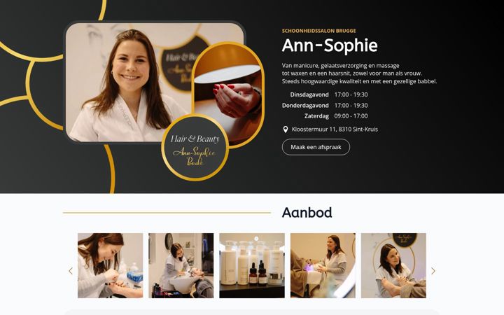 Screenshot of hairbeautyannsophiebode.be