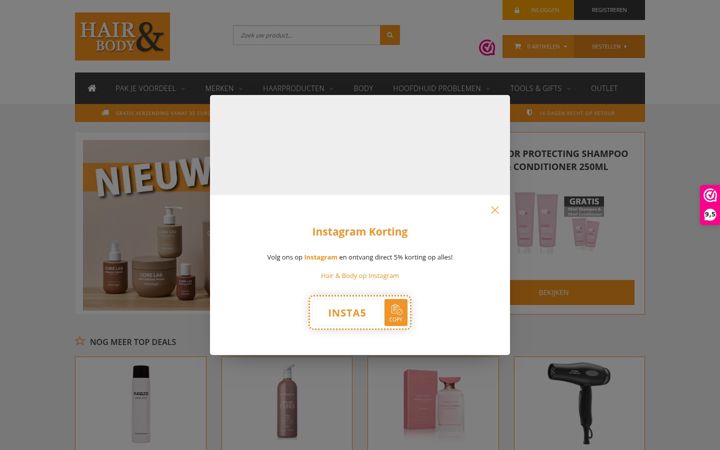 Screenshot of hairbody.nl