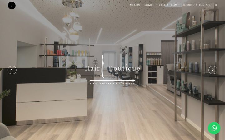 Screenshot of hairboutique.it
