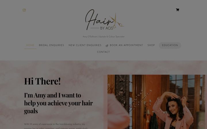 Screenshot of hairbyaos.com