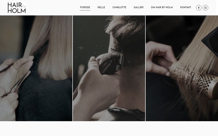 Skjámynd af hairbyholm.dk