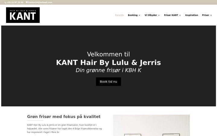 Screenshot of hairbykant.com