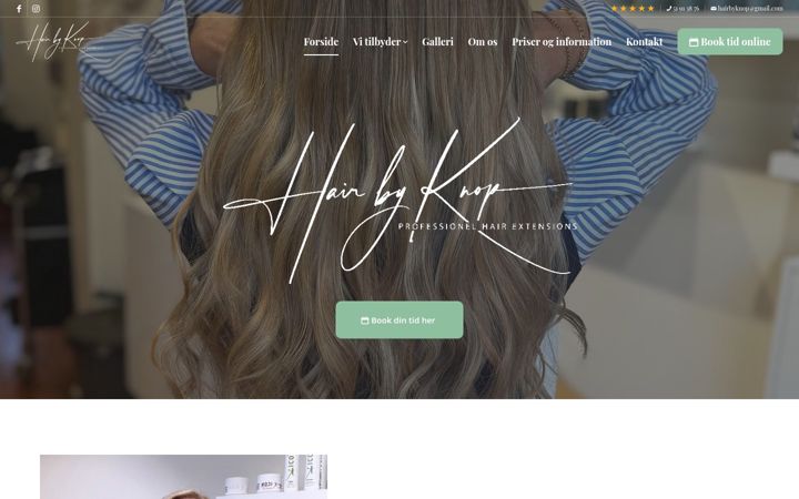 Screenshot of hairbyknop.dk