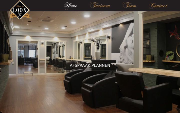 Screenshot of hairbyloox.nl