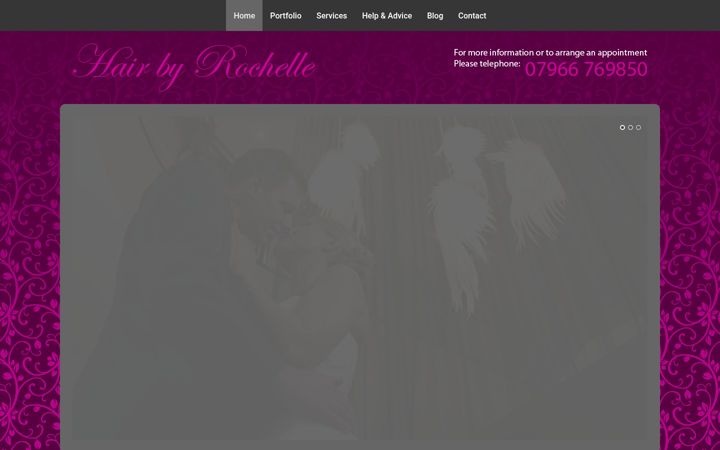 Screenshot of hairbyrochelle.co.uk