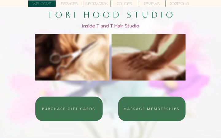 Screenshot of hairbytorihood.com