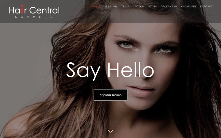 Screenshot of haircentral.nl