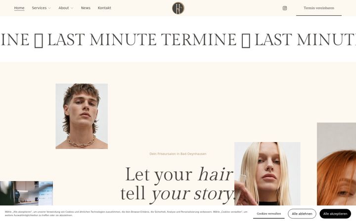 Screenshot of hairclub-bo.de