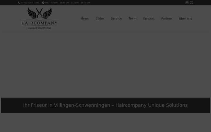 Screenshot of haircompany-unique-solutions.de