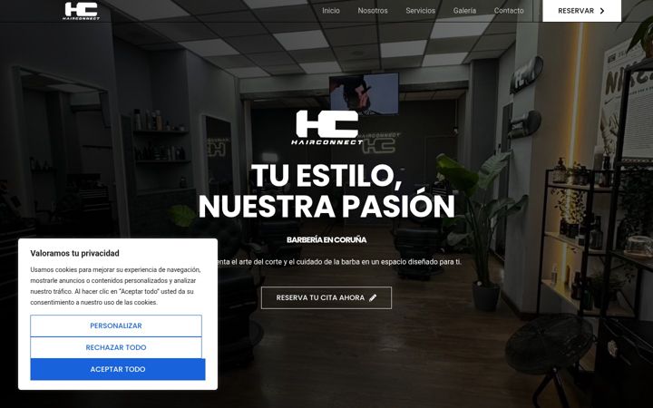 Screenshot of hairconnect.es