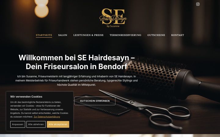 Screenshot of hairdesayn.de