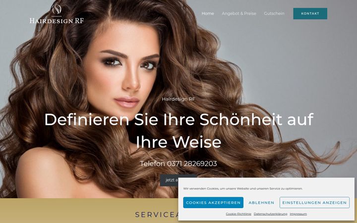 Screenshot of hairdesign-rf.de