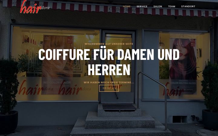 Screenshot of hairdora.ch