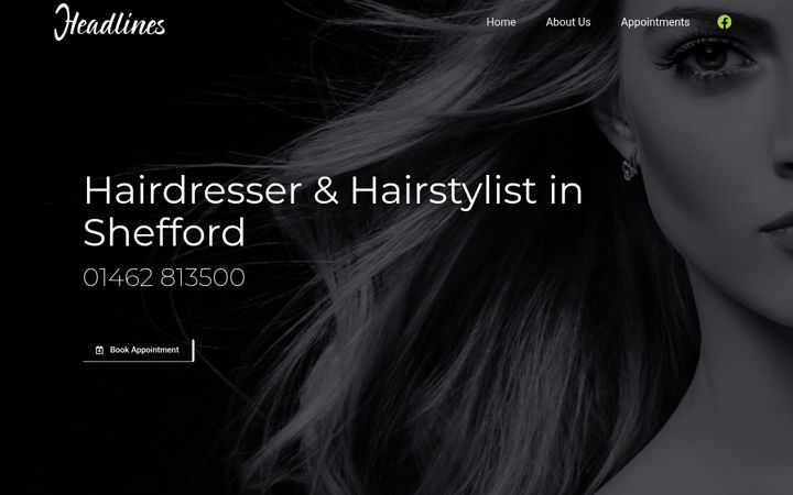 Screenshot of hairdresser-shefford.com