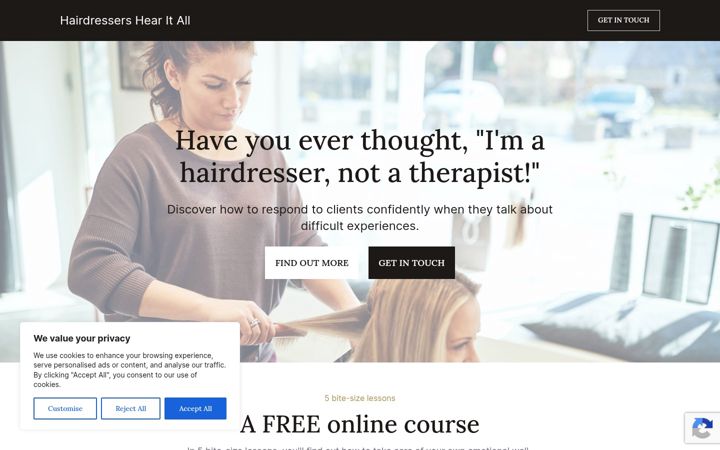 Screenshot of hairdressershearitall.com