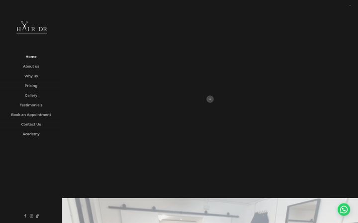 Screenshot of hairdrmk.co.uk