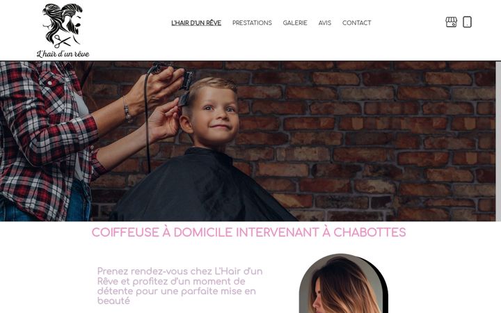 Screenshot of hairdunreve.fr