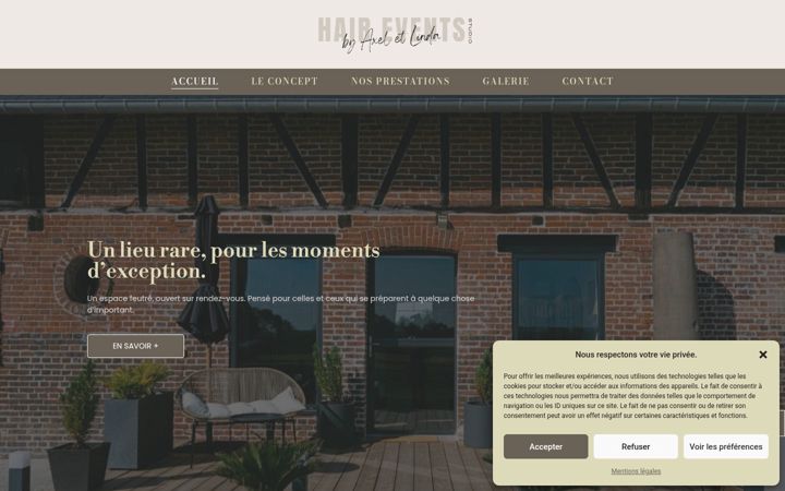 Screenshot of hairevents-byaxeletlinda.com