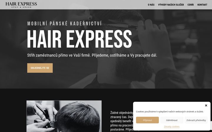 Screenshot of hairexpress.cz
