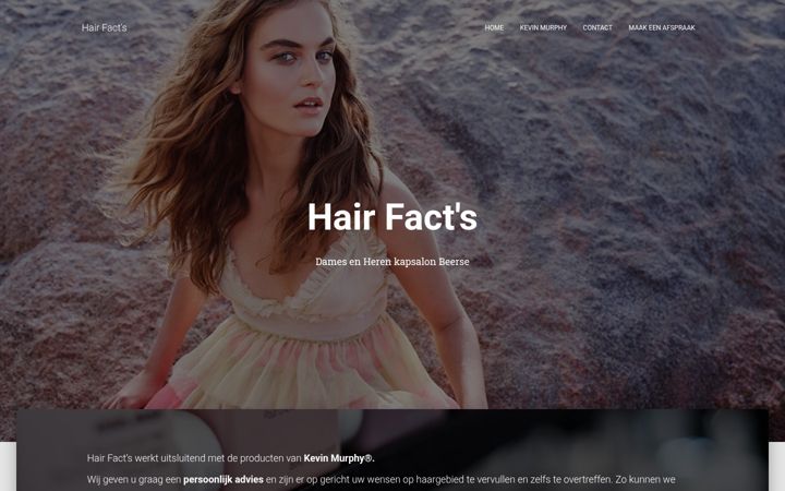 Screenshot of hairfacts.be