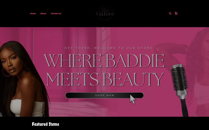 Screenshot of hairgalorebeautysupply.net