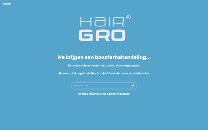 Screenshot of hairgro.nl