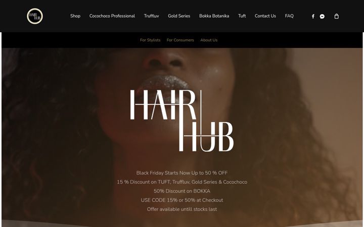 Screenshot of hairhubmalta.com