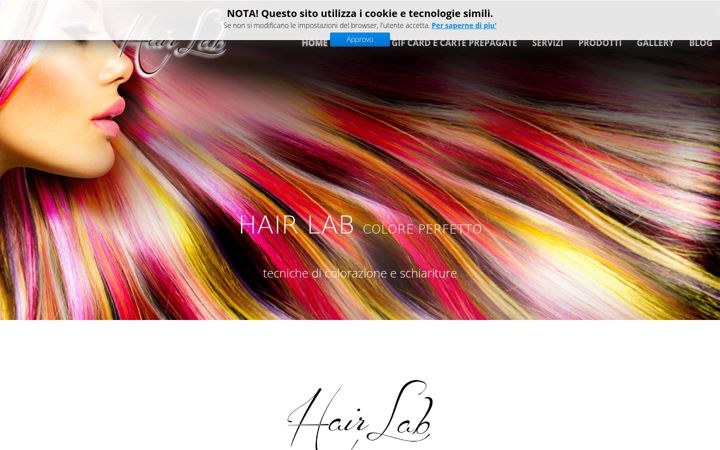 Screenshot of hairlab.info