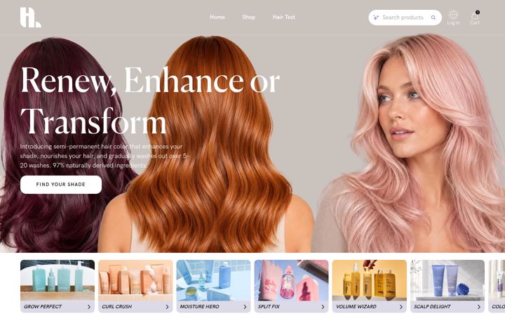 Screenshot of hairlust.com