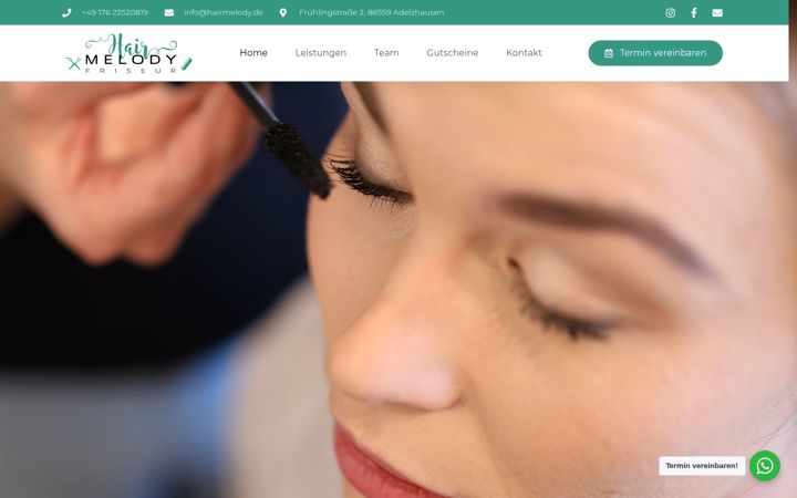 Screenshot of hairmelody.de