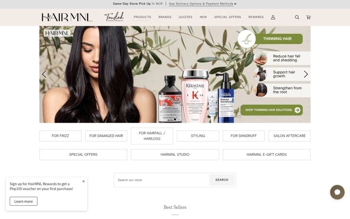 Screenshot of hairmnl.com