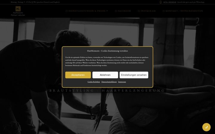 Screenshot of hairmoments-dresden.de