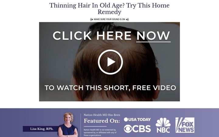 Screenshot of hairnutritionformula.com