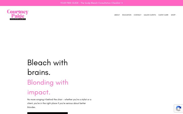 Screenshot of hairologybycp.co.uk