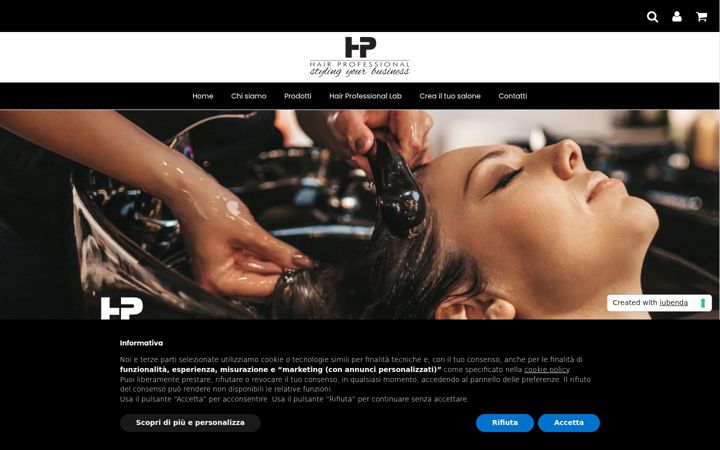 Screenshot of hairprofessional.it